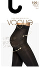 Vogue push up strømpebuks i sort 100 Den