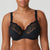 Primadonna BH "Madison" full-cup bh med bøjle, blonde og uden vattering i sort.