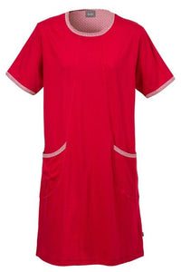 Trofé natkjole i rød med lommer. KUN STR. M