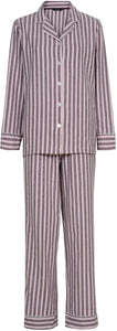 Decoy 2-delt stribet pyjamas i flannel